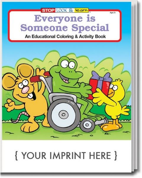 CS0468 Everyone is Someone Special Coloring and Activity Book with Custom Imprint